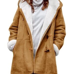 Women’s soft Sherpa pea coat size 2X (US large-12)